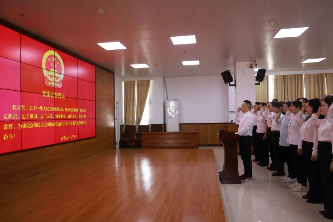 铮铮誓言,初心如磐!我院举行2025年新任职中层干部宪法宣誓仪式